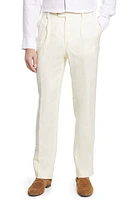 Berle Pleat Front Linen Pants Stone at Nordstrom,