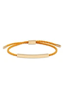 CLIFTON WILSON Men's Braided Pull Through Bracelet in Gold/Orange at Nordstrom