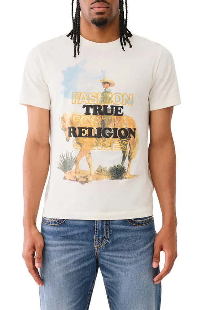 True Religion Brand Jeans Cowboy Embroidered Cotton Graphic T-Shirt at Nordstrom,