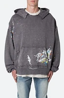 mnml Destroyed Painter Hoodie Charcoal Grey at Nordstrom,