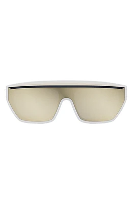 'DiorClub M7U Mask Sunglasses in White/Other /Gradient Violet at Nordstrom