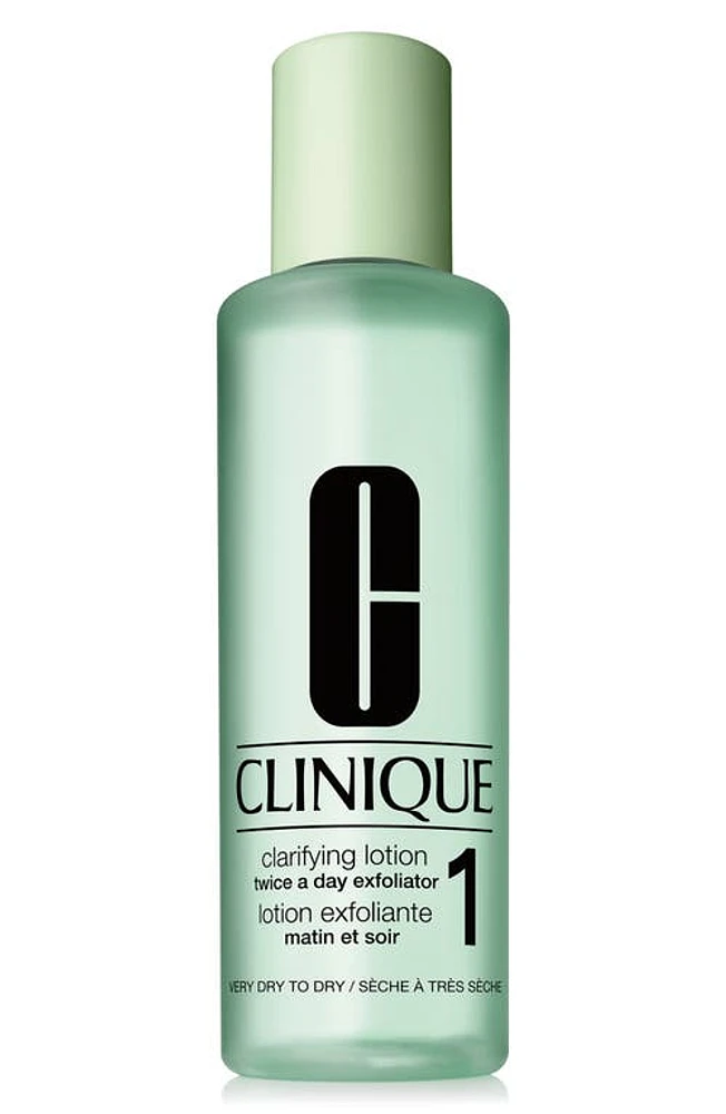 Clinique Clarifying Face Lotion Toner in 1 Very Dry To Dry at Nordstrom, Size 13.5 Oz