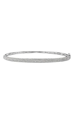 Bony Levy Diamond Dome Bangle in 18K White Gold at Nordstrom, Size 7