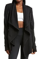 Blanc Noir Yolo Drape Front Jacket at Nordstrom,