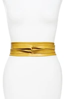 Ada Classic Wrap Belt in Mustard at Nordstrom