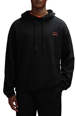 Reiss x McLaren Formula 1 Team Collection Jools Cotton Graphic Hoodie Black at Nordstrom,