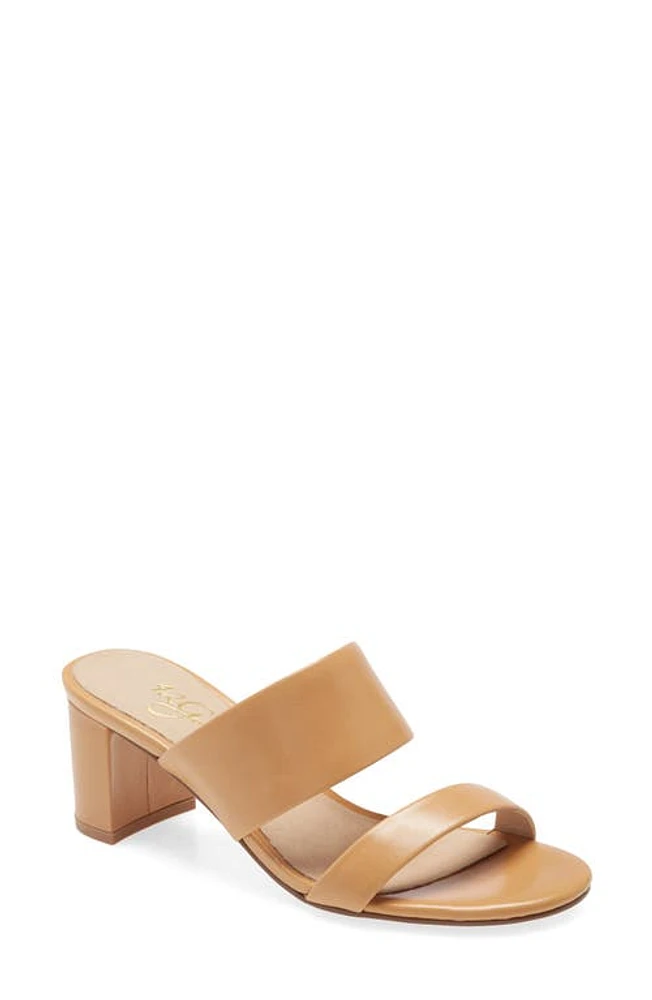 42 Gold Liya Slide Sandal Almond Leather at Nordstrom,