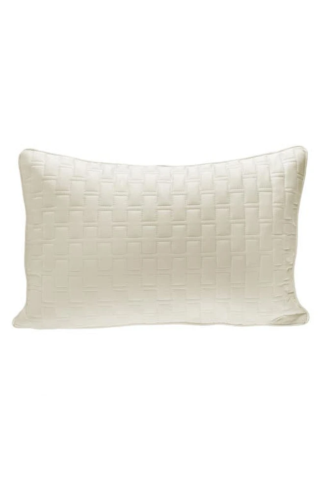 BedVoyage Quilted Throw Pillow in Ivory at Nordstrom