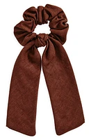 Alexandre de Paris Bow Scrunchie in Brown at Nordstrom