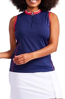 KINONA Activate Sleeveless Golf Top Navy Blue at Nordstrom,