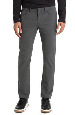 BOSS Delaware Straight Leg Five Pocket Pants Charcoal at Nordstrom, X