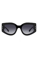 Isabel Marant 54mm Gradient Cat Eye Sunglasses in Black/Grey Shaded at Nordstrom