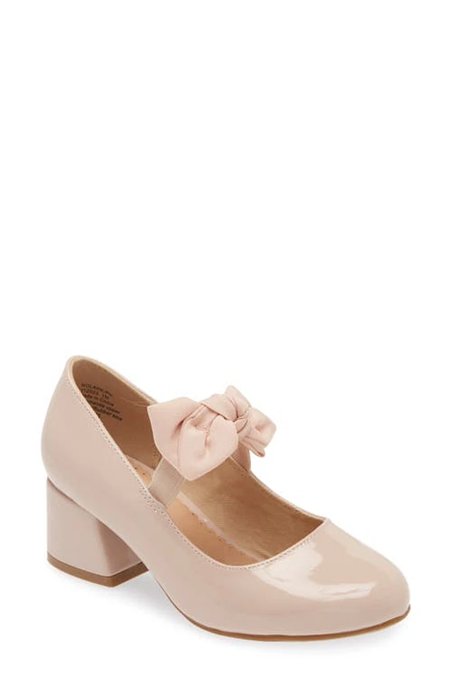 Nordstrom Kids' Lark Bow Pump Beige Pearl at Nordstrom, M