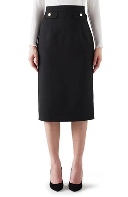 LK Bennett Folly Pencil Skirt Black at Nordstrom,