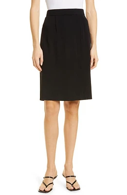 Misook Straight Knit Skirt Black at Nordstrom,