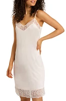 Hanro Elia Lace Trim Satin Slip at Nordstrom,