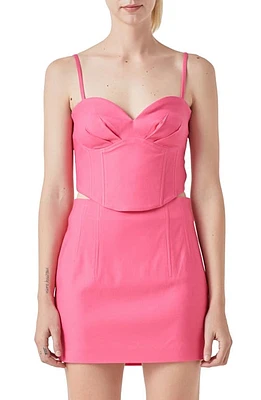 Grey Lab Sweetheart Corset Camisole Pink at Nordstrom,