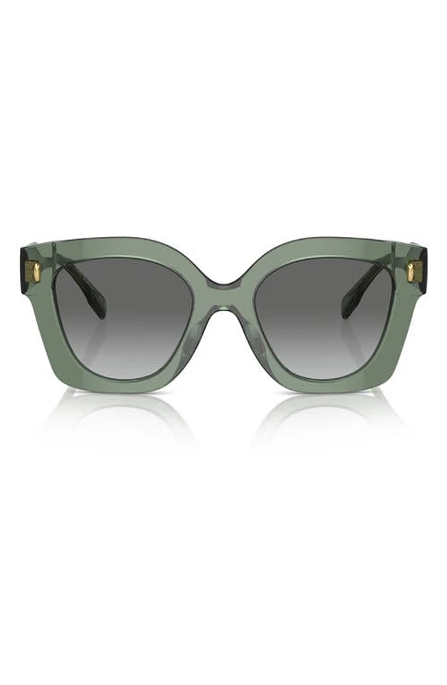 Tory Burch 49mm Gradient Irregular Sunglasses in Green at Nordstrom