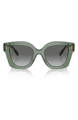 Tory Burch 49mm Gradient Irregular Sunglasses in Green at Nordstrom