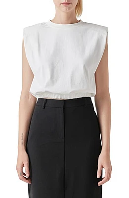 Grey Lab Open Back Crop T-Shirt at Nordstrom,