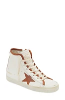 Golden Goose Francy Private Edition Zip High Top Sneaker White/Cuoio at Nordstrom,