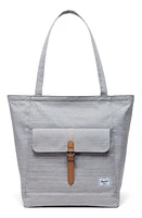 Herschel Supply Co. Retreat Recycled Polyester Tote in Light Grey Crosshatch at Nordstrom