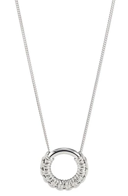 Cast The Knot Loop Pendant Necklace in Silver at Nordstrom, Size 24