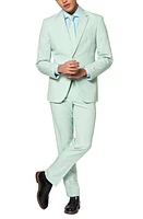 OppoSuits Magic Mint Pastel Trim Fit Suit & Tie Teal/Mint at Nordstrom,