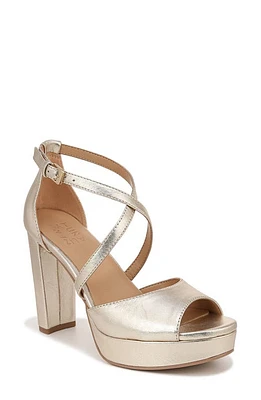 Naturalizer Melody Platform Sandal Champagne Leather at Nordstrom,