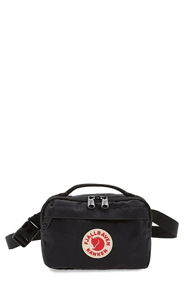 Fjällräven Kånken Water Resistant Belt Bag in Black at Nordstrom