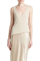 Vince Relaxed V-Neck Tank White at Nordstrom,