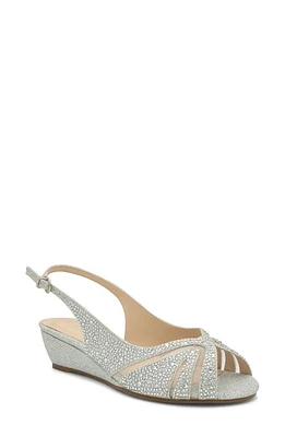 Paradox London Pink Jocelyn Slingback Wedge Sandal Silver at Nordstrom,