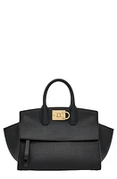 FERRAGAMO The Studio Soft Small Leather Top-Handle Bag in Nero at Nordstrom