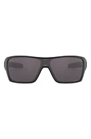 Oakley Turbine Rotor 128mm Polarized Shield Sunglasses in Matte Black/Prizm Grey at Nordstrom