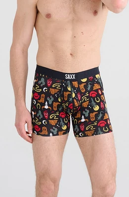 SAXX Vibe Super Soft Slim Fit Boxer Briefs Desert Daze- Faded Black at Nordstrom,