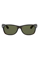 Ray-Ban Wayfarer 58mm Rectangular Sunglasses in Tortoise/Crystal Green at Nordstrom