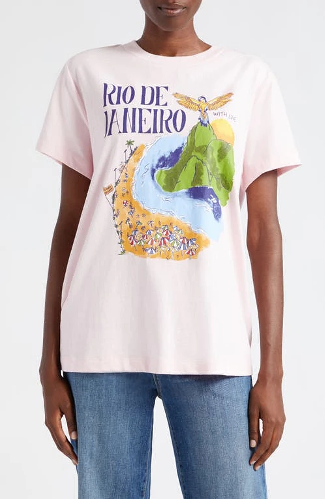 FARM Rio De Janeiro Graphic T-Shirt Pink at Nordstrom,