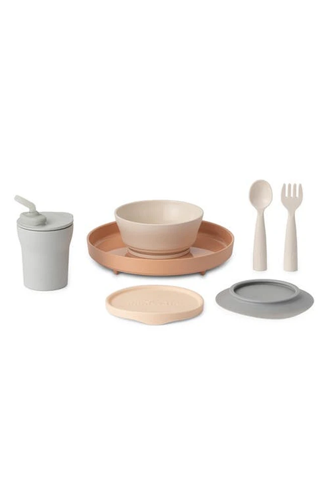 Miniware Little Foodie Dish Set in Toffee/Vanilla/Grey at Nordstrom