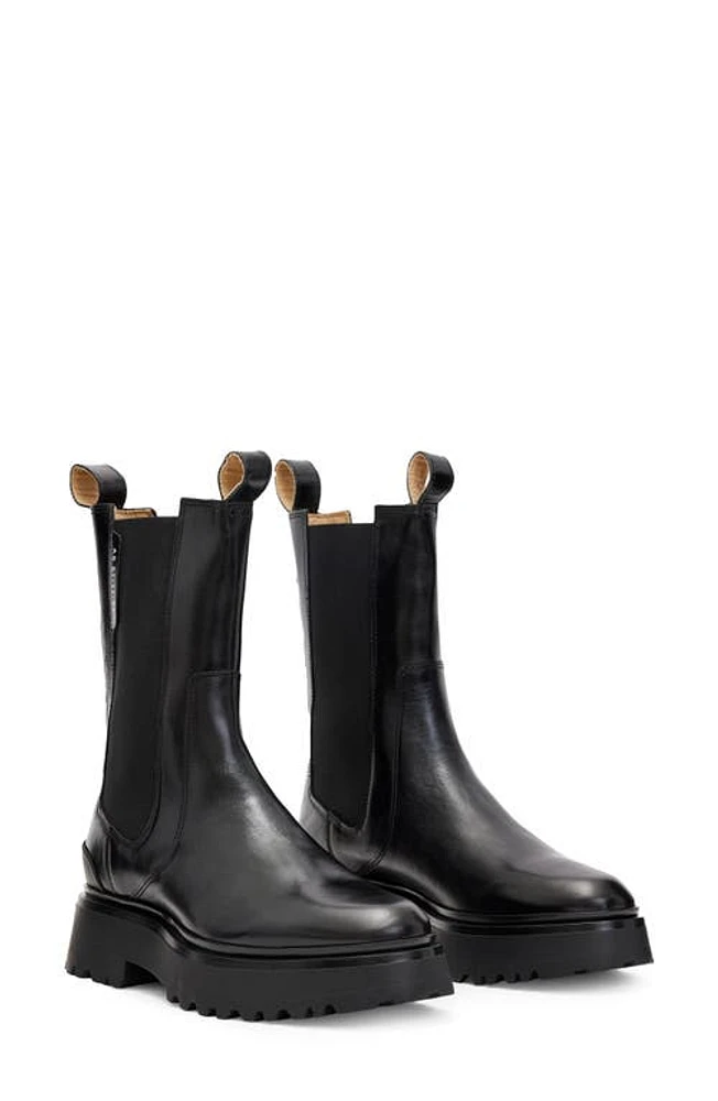 AllSaints Amber Chelsea Boot Black at Nordstrom,