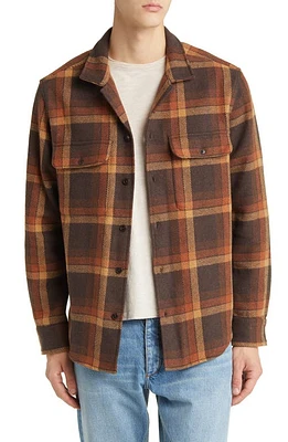 Madewell Brushed Easy Shirt Jacket Dark Roast at Nordstrom,