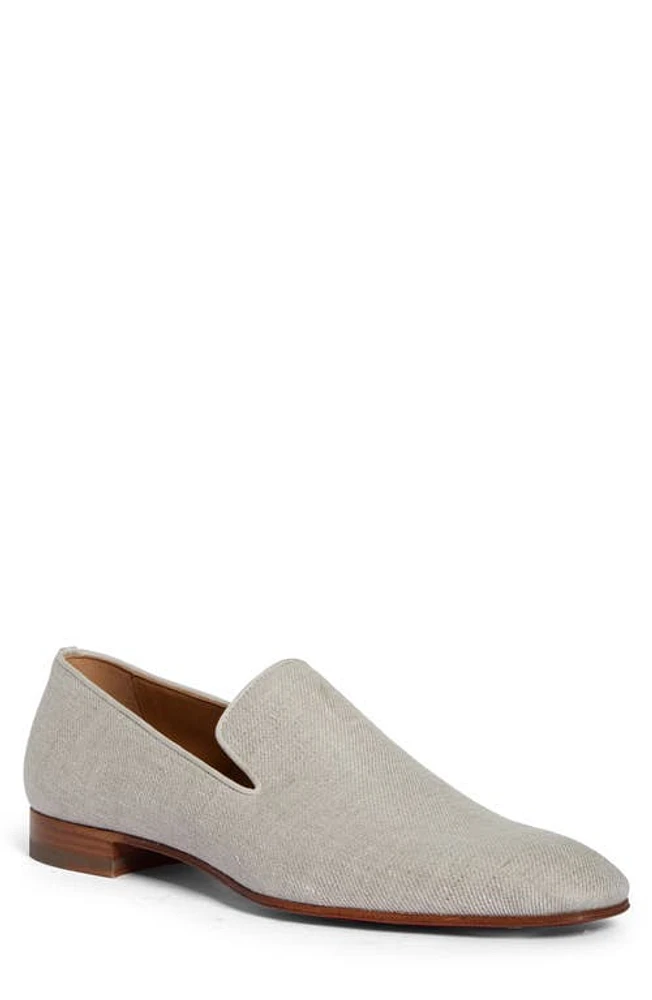 Christian Louboutin Dandelion Linen Venetian Loafer Albatre at Nordstrom,