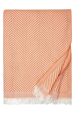 SFERRA Costa Cotton Throw in Peach at Nordstrom