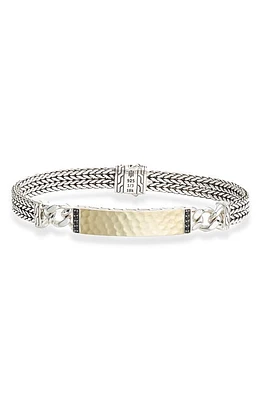 John Hardy Classic Chain Hammered ID Bracelet in Silver at Nordstrom