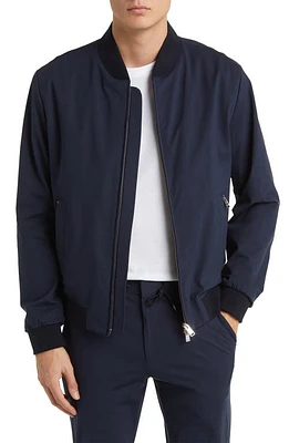 BOSS Hanry Bomber Jacket Dark Blue at Nordstrom,