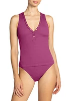 Robin Piccone Amy Ribbed Tankini Top at Nordstrom,