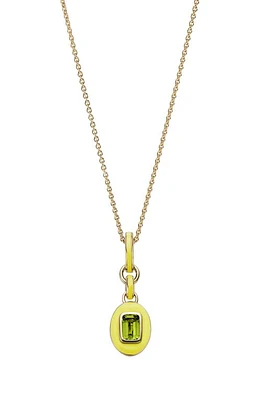 Cast The Stone Charm Necklace in Peridot at Nordstrom, Size 18