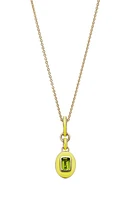 Cast The Stone Charm Necklace in Peridot at Nordstrom, Size 18