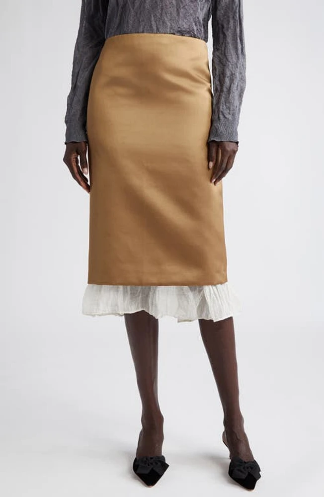 Altuzarra Fannie Layered Look Pencil Skirt Thorn at Nordstrom, Us