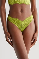 Hunkemöller Isabella Thong Lima Bean Green at Nordstrom,