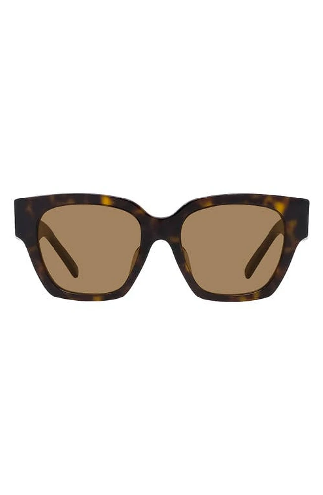 Givenchy 4G 53mm Square Sunglasses in Dark Havana /Roviex at Nordstrom